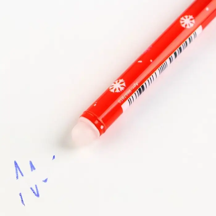 Ручка пиши-стирай, гелевая, синяя паста, 0.5 мм, с колпачком «Новый год: Чудесных мгновений» Ручка пиши-стирай, гелевая, синяя паста, 0.5 мм, с колпачком «Новый год: Чудесных мгновений»