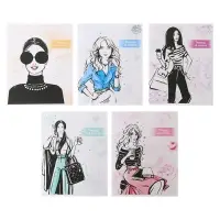 Тетрадь 48 листов в клетку Calligrata &laquo;Фешн&raquo;, обложка мелованный картон, блок офсет, МИКС