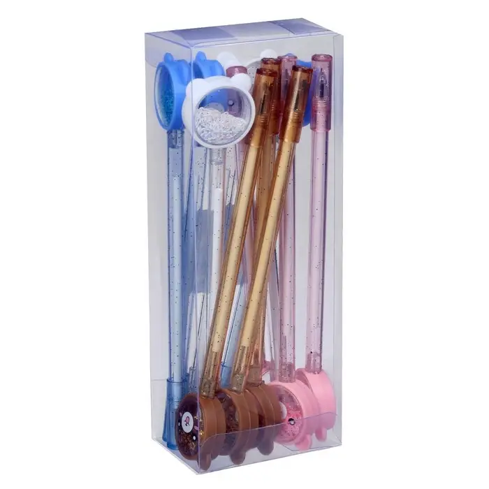 Ручка - прикол гелевая Calligrata «Блеск мишка», МИКС Ручка - прикол гелевая Calligrata «Блеск мишка», МИКС