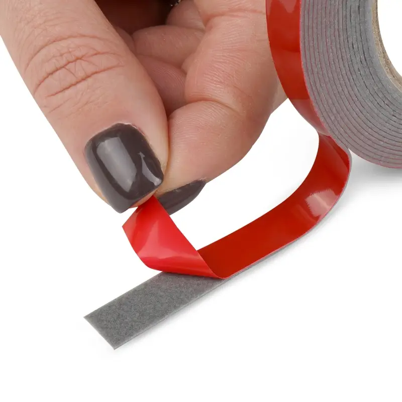 Лента клейкая двусторонняя AVS SCH-030 9 mm x 5 m акриловая основа (серая)