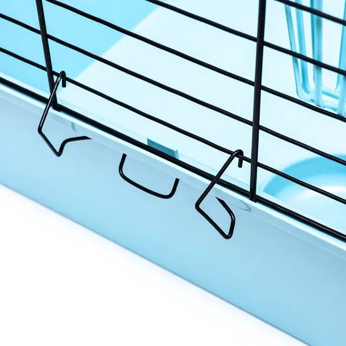 Клетка для кроликов, морских свинок &laquo;Пижон&raquo; №4 складная, 80&times;50&times;47 см, бирюзовая