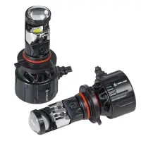Лампа светодиод. HB3/HB4 ECO LENS, 45Вт, 5700Лм (2850Лм x 2), 6500К, 12/24В, кмпл.2 шт.
