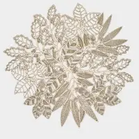 Салфетки сервировочные Доляна Ashberry, 38&times;38 см, 4 шт., золото
