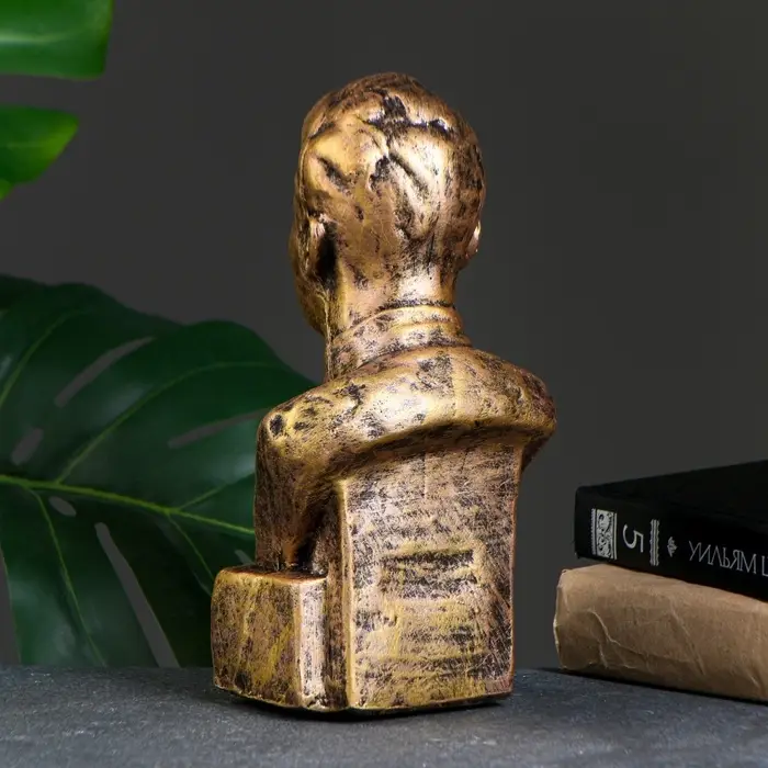 Бюст &laquo;Сталин&raquo;, фигурка полистоун, под бронзу, 12&times;24 см