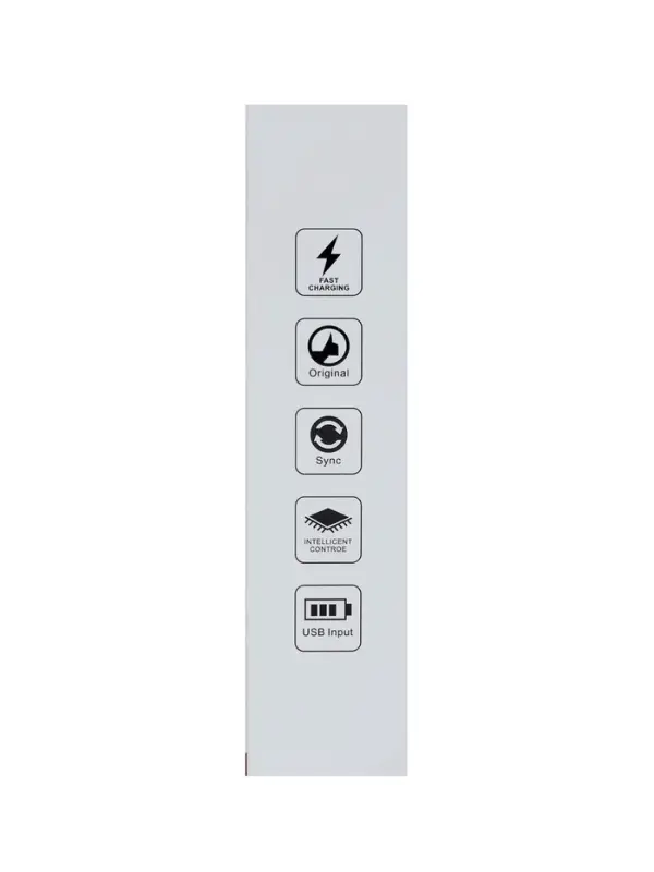 Зарядное устройство USB, 4 порта, с встроенными кабелями Type-C и Lightning, провод 1 м, белый