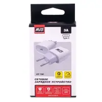 USB сетевое зарядное устройство AVS 1 порт UT-720  (PD Type C, 3A)