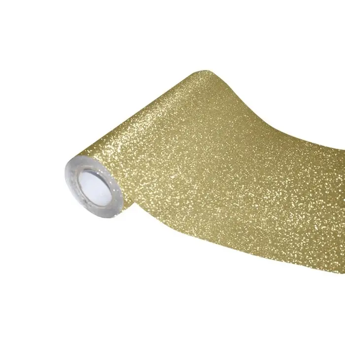 Пленка самоклеящаяся цветная deVENTE, 0,45 х 1 м, 100 мкм, золотистая с блёстками Пленка самоклеящаяся цветная deVENTE, 0,45 х 1 м, 100 мкм, золотистая с блёстками