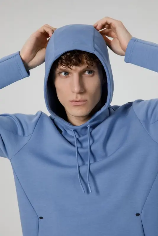 Худи унисекс Begi, синее, размер XS Худи унисекс Begi, синее, размер XS