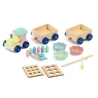 Развивающая игра 3в1 &laquo;Паровозик&raquo;, рыбалка, каталка, сортер, 35&times;11&times;10 см