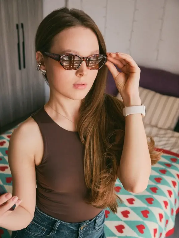 Очки солнцезащитные женские &laquo;OneSun. Леопардовый принт&raquo;, uv 400, коричневые