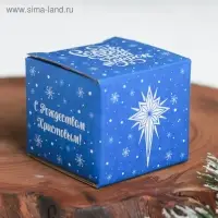 Шкатулка новогодняя «Рождественская ночь», 5.7 х 5 см