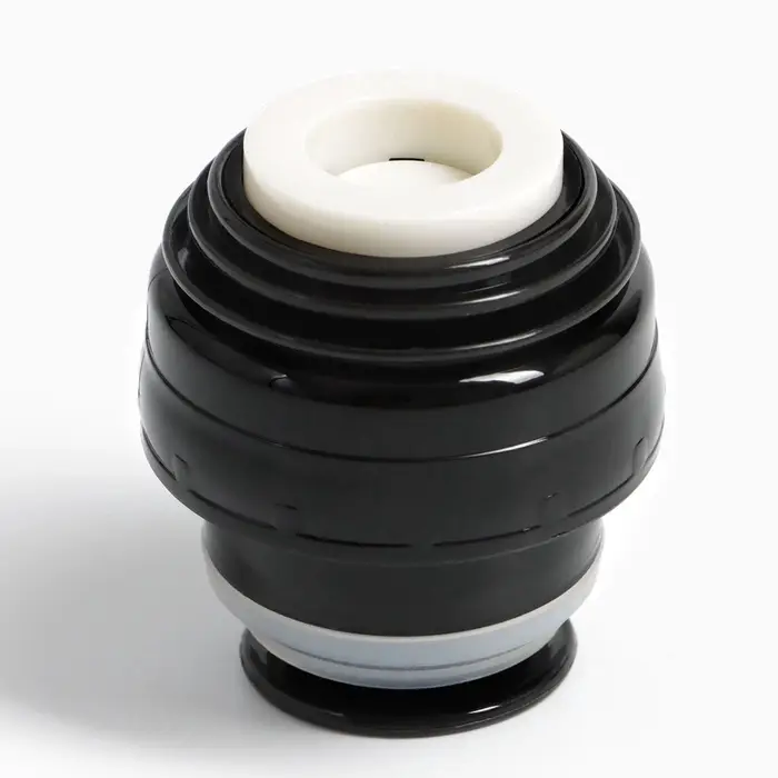 Термос гильза Мастер К, 500 мл, 24&times;7 см, с кружкой, с помпой, сохраняет тепло 10 ч, нержавеющая сталь, чёрный