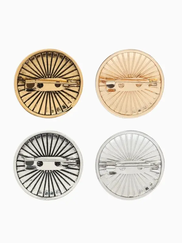 Брошь "Конгреф" листья,  (фас 12шт), цвет МИКС