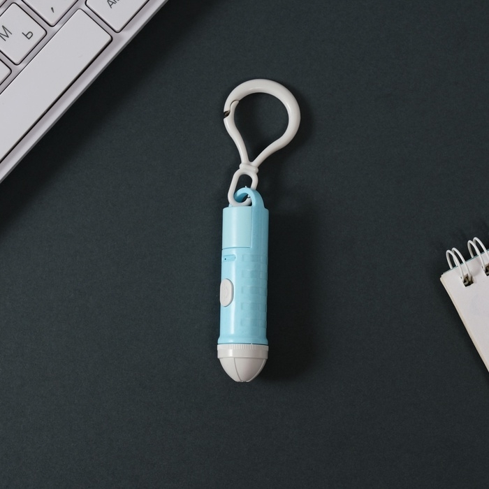 Указка лазерная пластик Указка лазерная пластик "Нежно-голубая" LR44х3 шт 1,6х1,6х6,5 см