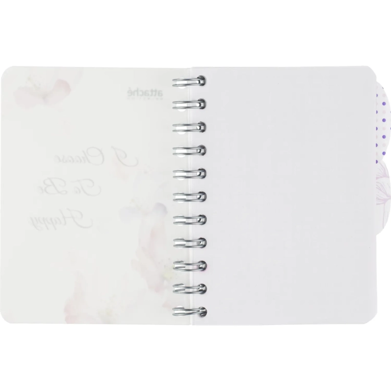Бизнес-тетрадь А6,120л,кл,спир,пласт Attache Selection Flower Dreams 876753