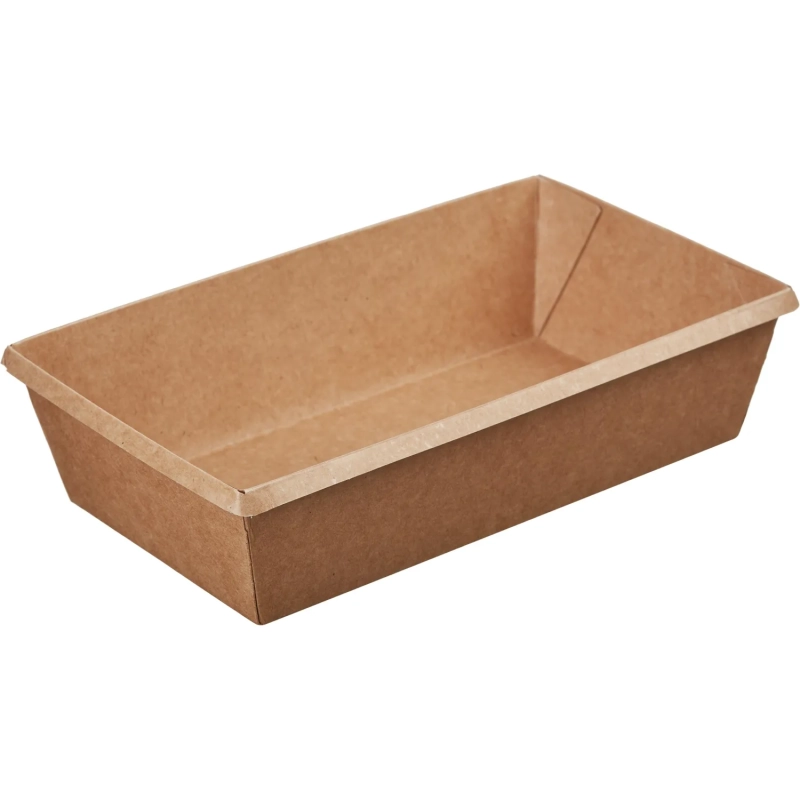 Контейнер бум. OneClick (bottom 800/b) 800мл, крафт, 300шт/кор