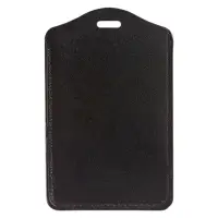 Бейдж - карман вертикальный, 70&times;100 мм, внутренний размер 83&times;51 мм, ПВХ, чёрный