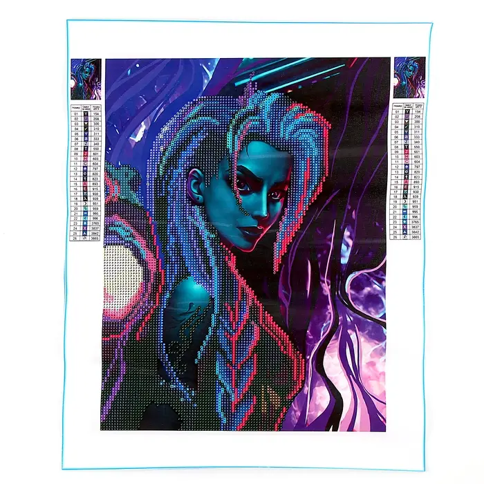 Алмазная мозаика с частичным заполнением на холсте &laquo;Темная ночь&raquo;, 30&times;40 см