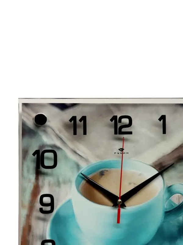 Часы настенные: Кухня, &laquo;Чашечка кофе&raquo;, бесшумные, 25&times;25 см