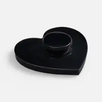 Джибитс из ПВХ &laquo;Сердце&raquo;, черный