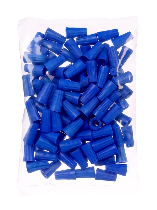 Соеденительный изолирующий зажим для проводов СИЗ-2, 2.0-4.5 мм, синий, набор 100 шт