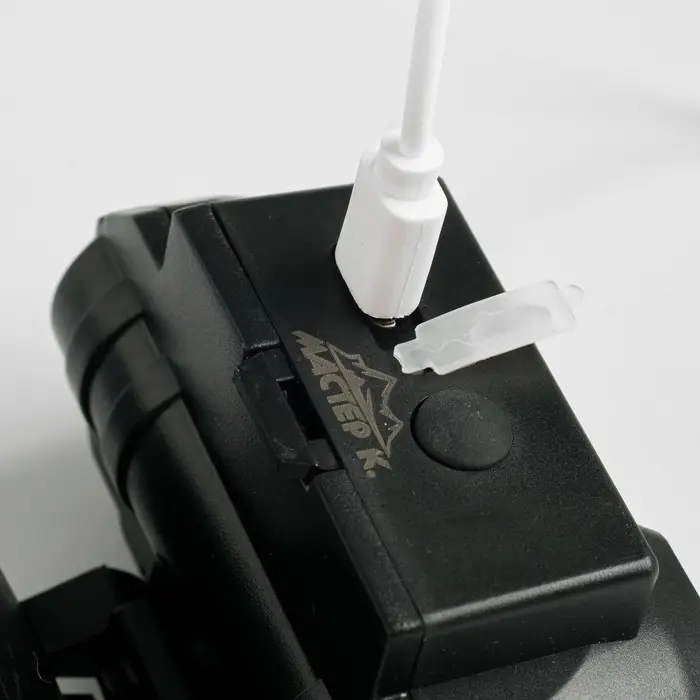 Фонарь налобный аккумуляторный &laquo;Мастер К&raquo;, 4 режима, USB, 4&times;8 см