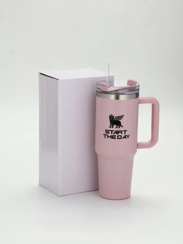 Термокружка 1200 мл, розовая