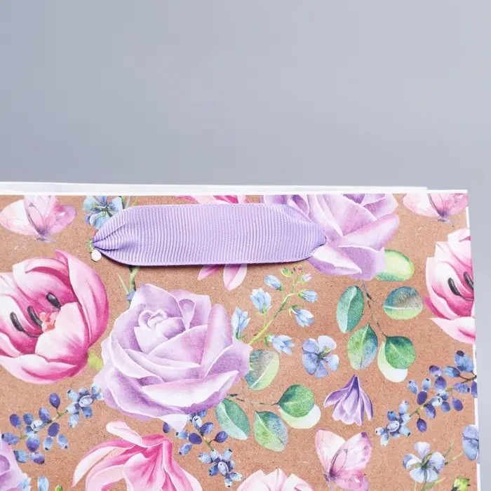 Пакет подарочный крафтовый, упаковка, «8 марта», MS 23 х 18 х 10 см Пакет подарочный крафтовый, упаковка, «8 марта», MS 23 х 18 х 10 см