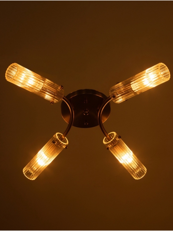 Люстра Люстра "Рико" 4х40Вт Е27 бронза 46х40х18см