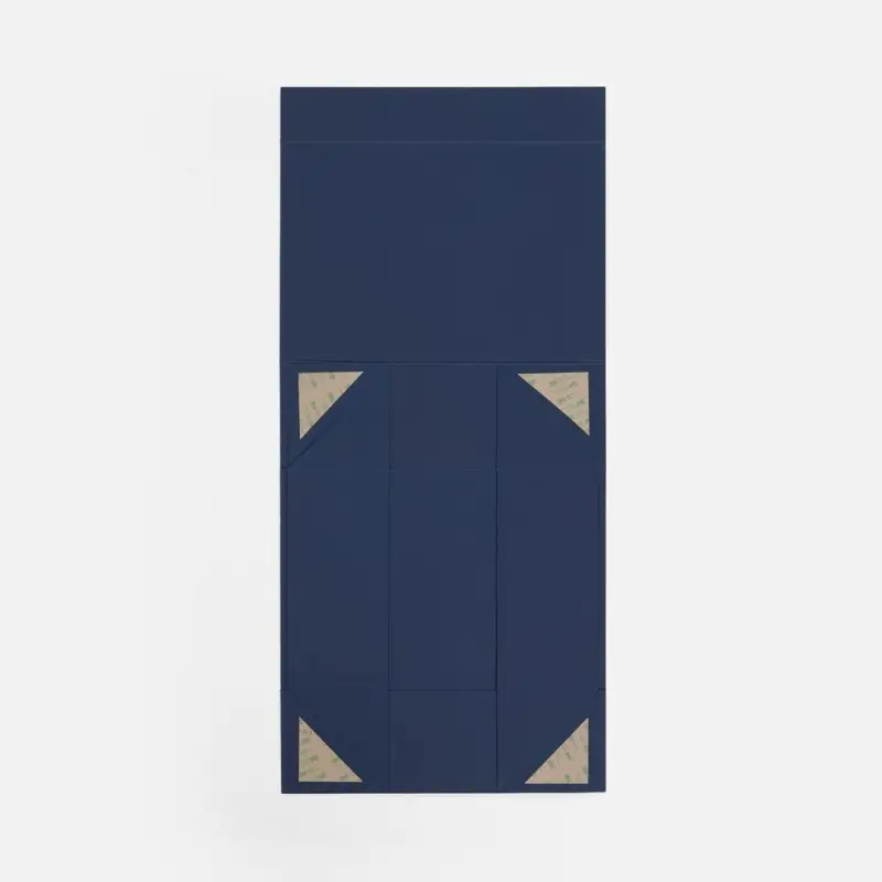 Коробка складная Quadra Fold, темно-синяя Коробка складная Quadra Fold, темно-синяя