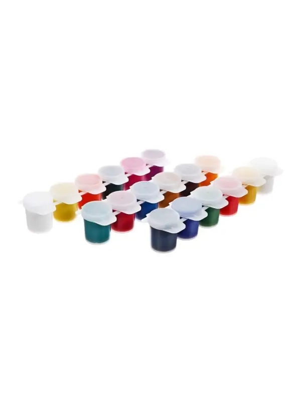 Гуашь 18 цветов &times; 15 мл ZOO, блок-тара