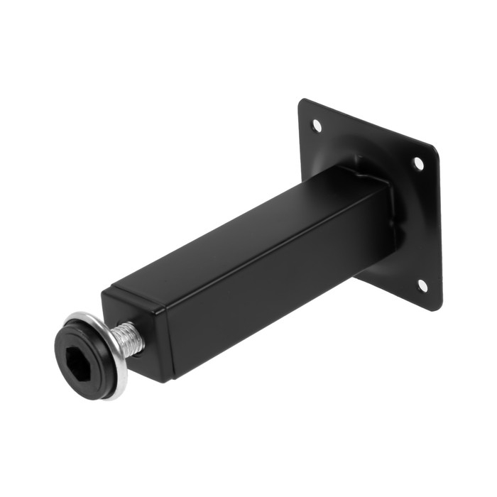Опора квадратная OKV001BL ТУНДРА, d=25х25 мм, H=120 мм, цвет черный Опора квадратная OKV001BL ТУНДРА, d=25х25 мм, H=120 мм, цвет черный