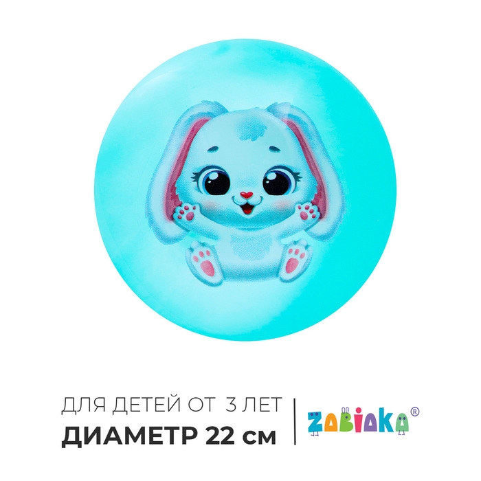 Мяч детский ZABIAKA «Зайчонок», d=22 см, цвет МИКС Мяч детский ZABIAKA «Зайчонок», d=22 см, цвет МИКС