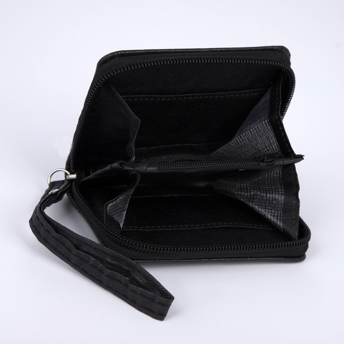 Кошелёк женский &laquo;Твои возможности безграничны&raquo; 10х8.5х2 см, чёрный