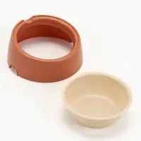 Лего-миска для животных с наклоном &laquo;Фокси&raquo; 300 мл, цвет кирпичный