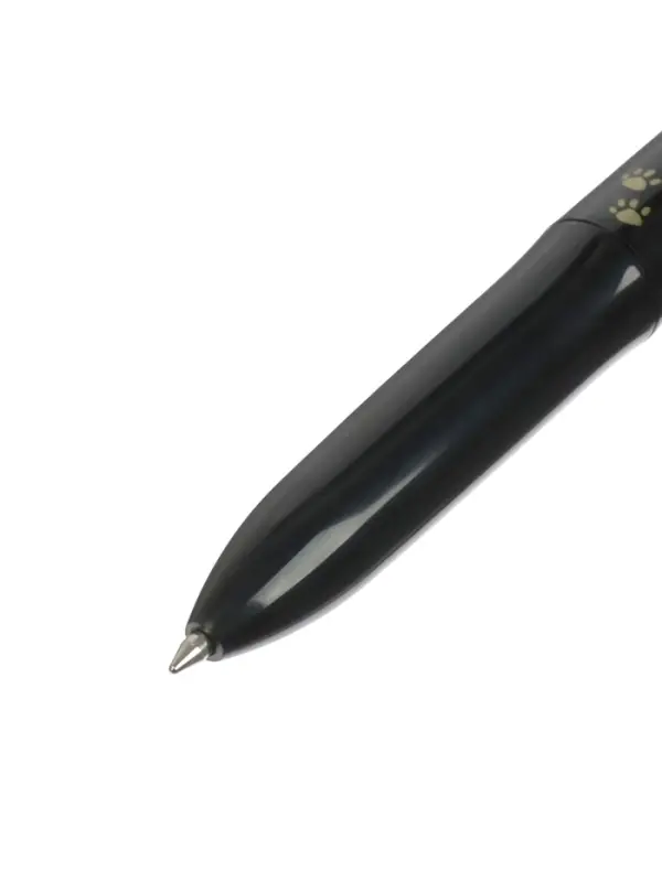 Набор шариковых ручек, 2 штуки, автоматические, 4-цветная, белый и чёрный корпуса, с рисунком