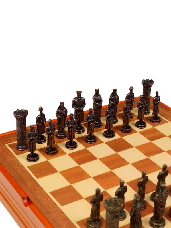 Шахматы  Шахматы "Крестовый поход", настольная игра, 36 х 36 см, король h-8 см, пешка h-6 см