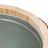 Ведро для бани и сауны, 7 л, липа, оцинкованная вставка, ручка - верёвка, &laquo;Добропаровъ&raquo;