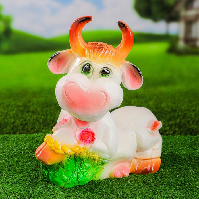 Садовая фигура  Садовая фигура "Корова веселая" 34х30см