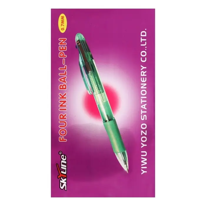 Ручка шариковая многоцветная, автоматическая, 4 цвета, МИКС Ручка шариковая многоцветная, автоматическая, 4 цвета, МИКС