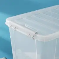 Контейнер для хранения с крышкой, 25 л, 41&times;29.5&times;31.2 см, пластик, прозрачный