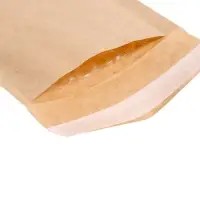 Крафт-конверт с воздушно-пузырьковой плёнкой Calligrata, 12&times;21 см, бежевый