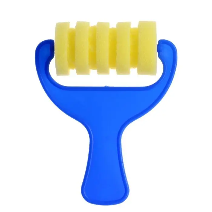 Валик для краски фигурный, поролон, 70 мм, вертикальные полоски, в пакете Валик для краски фигурный, поролон, 70 мм, вертикальные полоски, в пакете