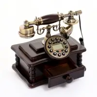 Ретро-телефон &laquo;Письменный стол&raquo;, шкатулка, 16&times;25&times;26 см