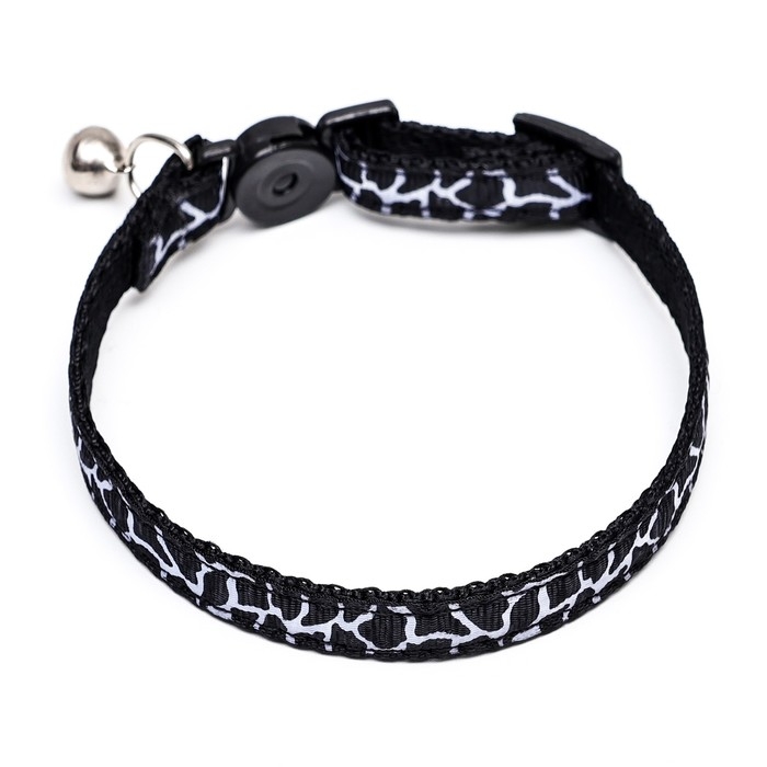 Ошейник кошачий Ошейник кошачий "Жираф", 30 х 1 см, чёрный