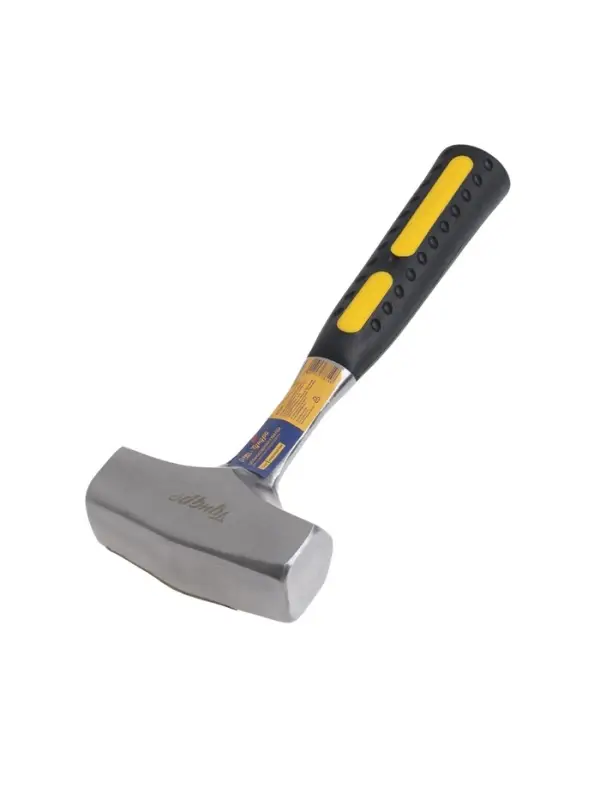 Кувалда ТУНДРА, цельнокованая, квадратный боек, двухкомпонентная рукоятка, 1.5 кг