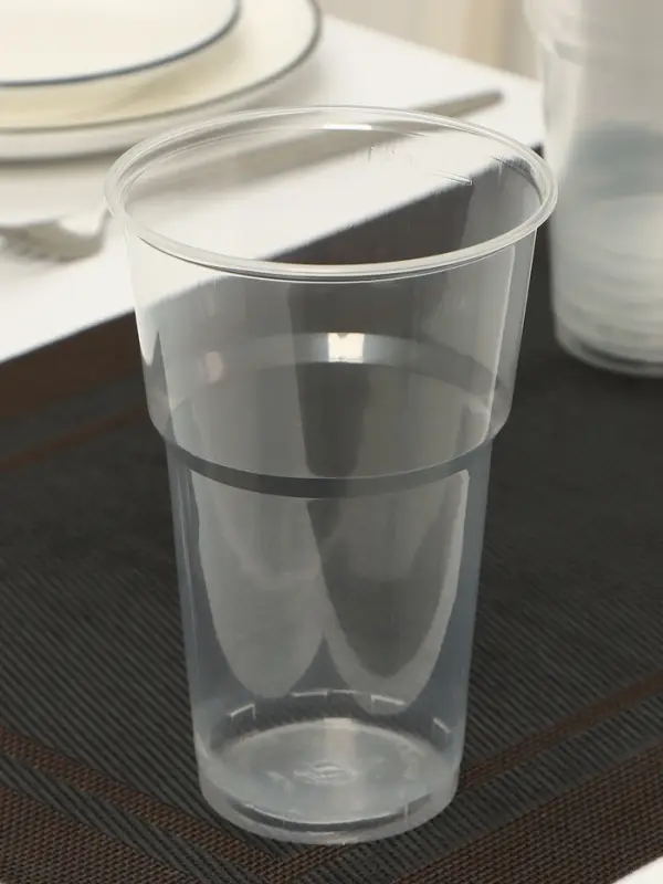 Стаканы одноразовые Не ЗАБЫЛИ! &laquo;Факел&raquo;, набор 6 шт., 500 мл, пластик, d=9.5 см, прозрачные