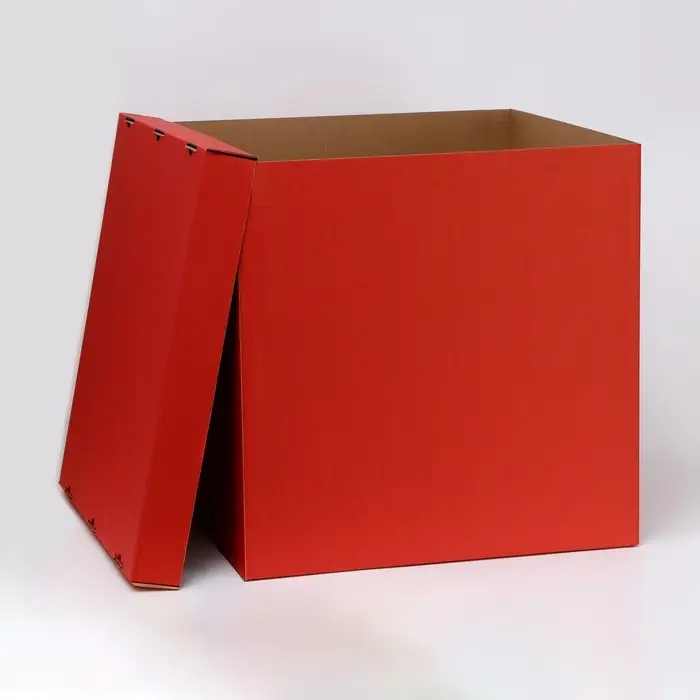 Коробка для воздушных шаров, Красная, 60&times;60&times;60 см