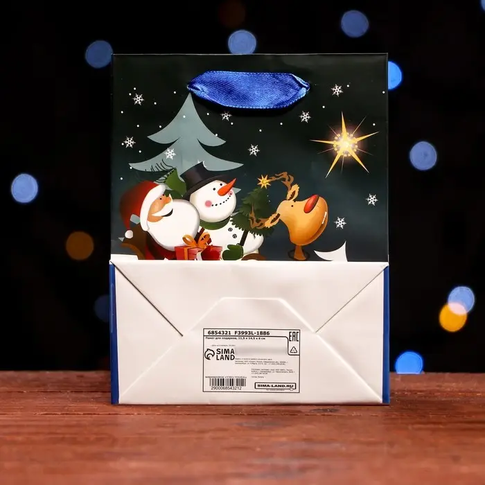 Пакет ламинированный «Сказочная ночь» 11.5×14.5×6 см