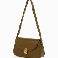 Сумка женская мессенджер TEXTURA на клапане, 23&times;6&times;13 см, хаки